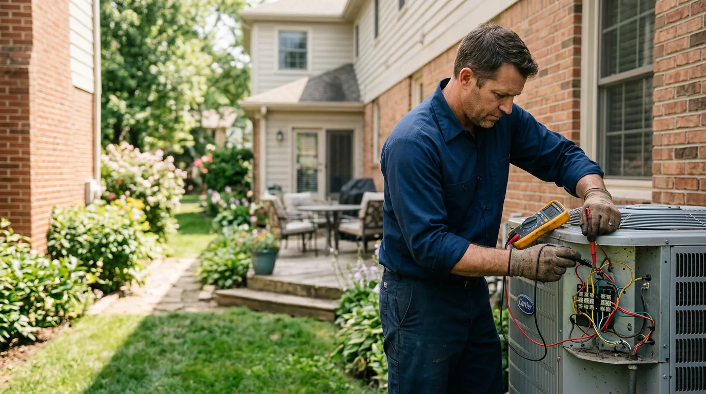 HVAC technician working near Flag Pond, TN
